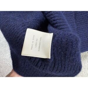 Naked Cashmere Sweater XL Navy Blue Preppy Classy Old Money Academia School Work